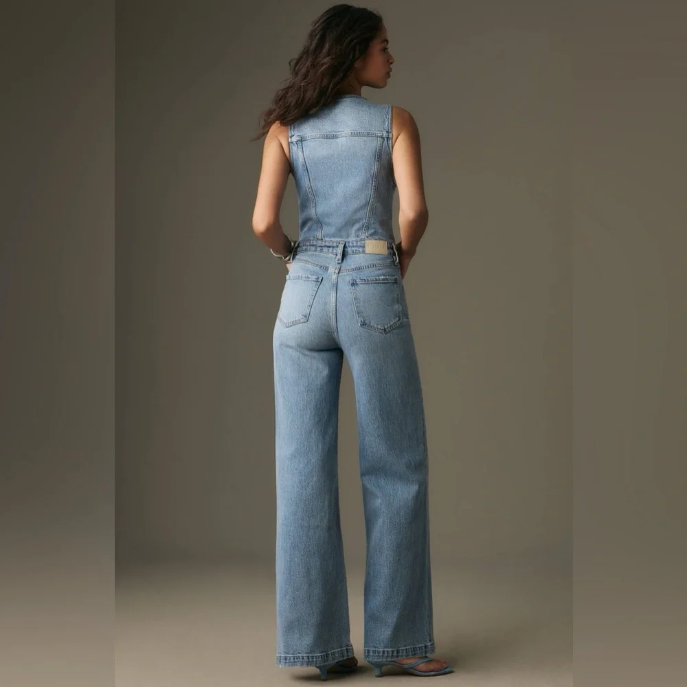 Pistola Blue Denim Women Jeans Overalls - Picture 2 of 7